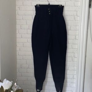 Vintage BOGNER Wool Stirrup Ski Pants Size 12R